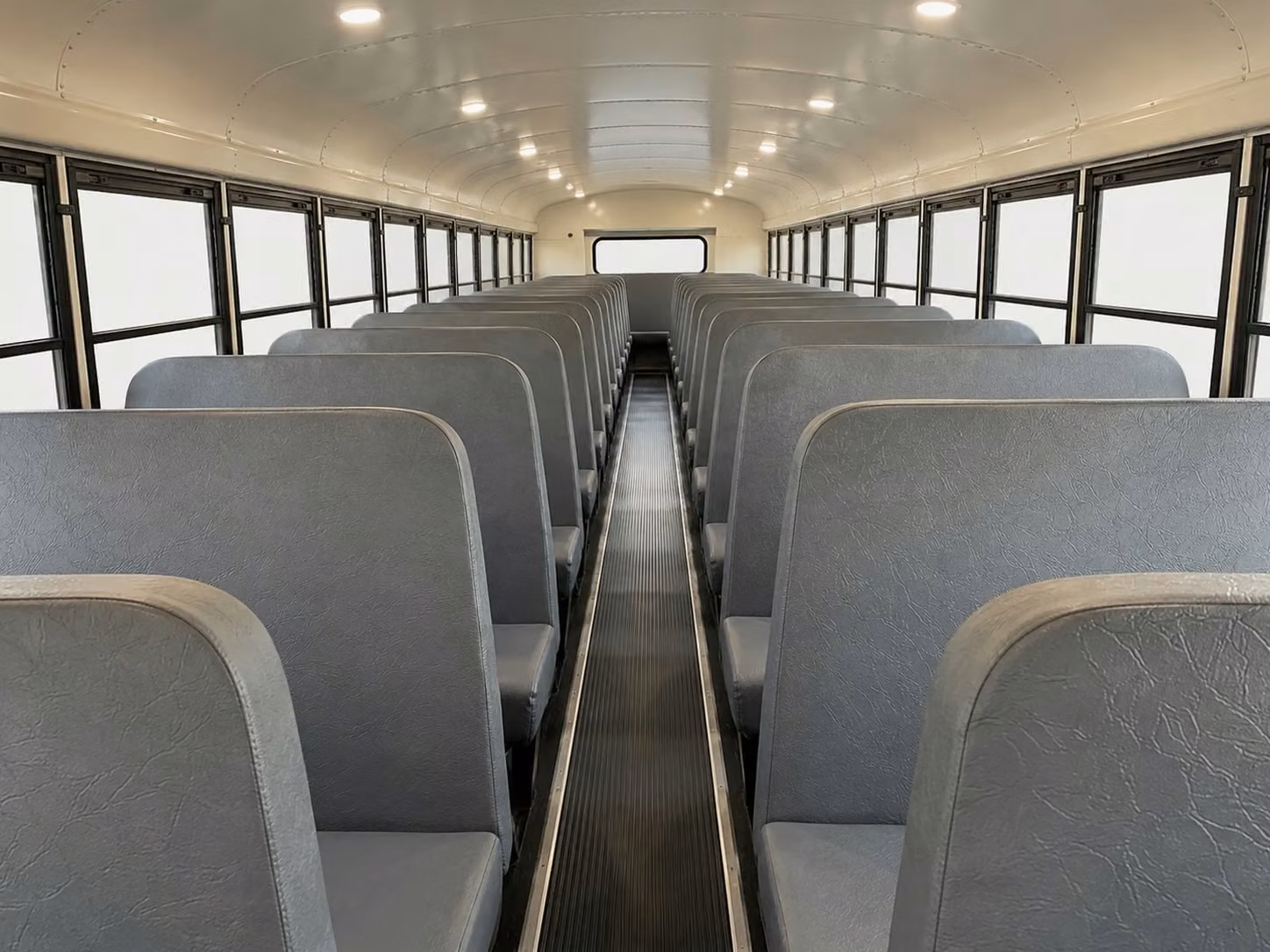 school bus inside