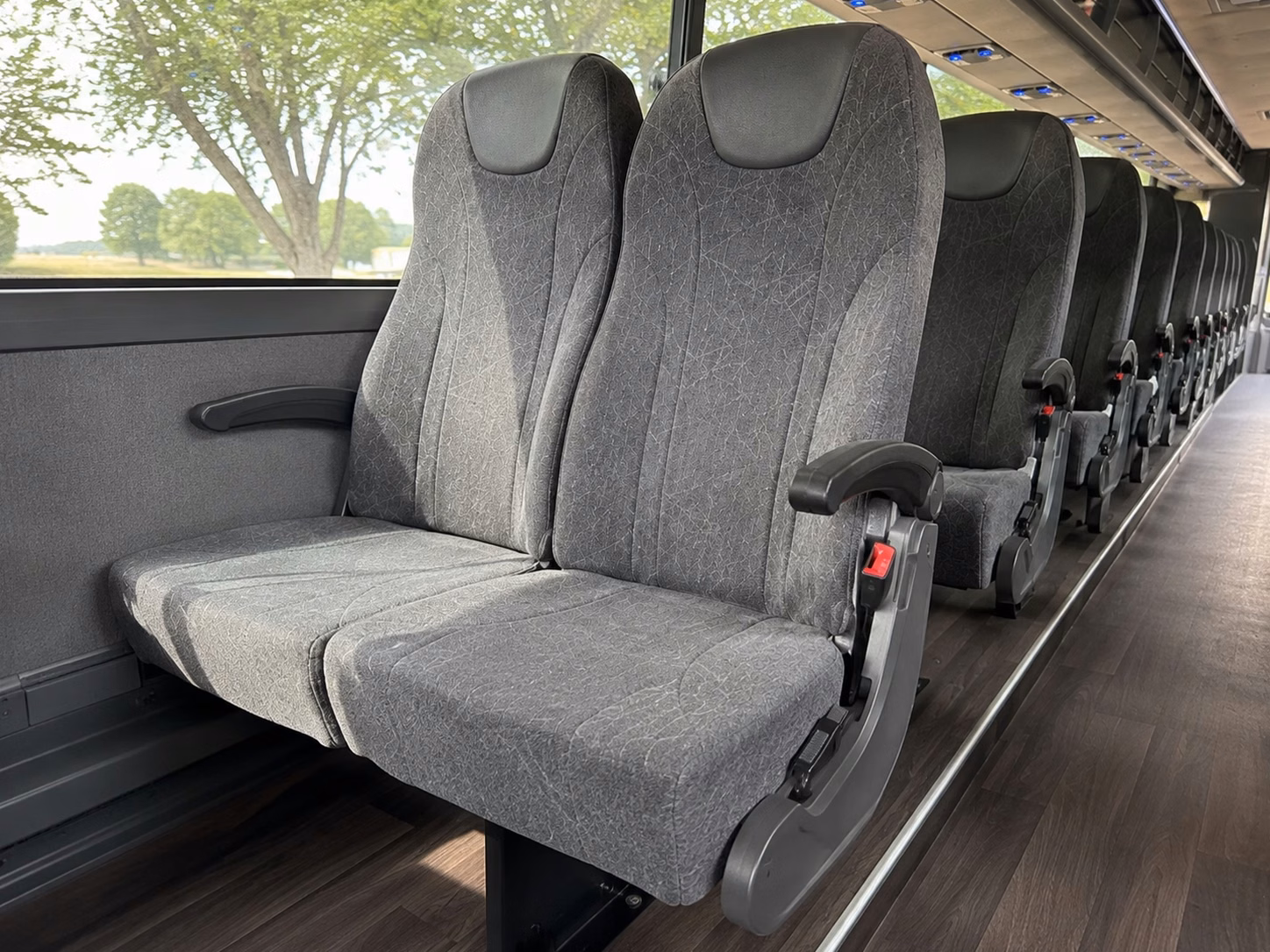 virginia beach charter bus inside